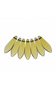 Czech Glass Daggers beads 5x16mm Topaz 10060